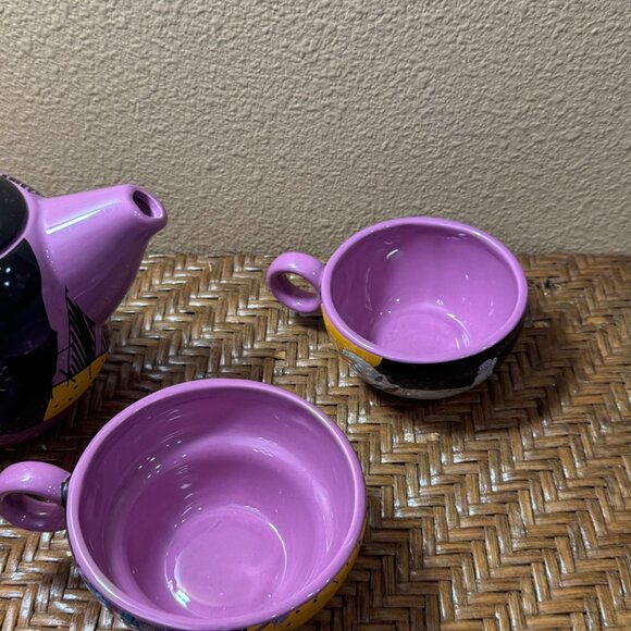 Nightmare Before Christmas Tea for Two Set – Jack & Sally Ceramic Teapot & Cups - Picture 10 of 13